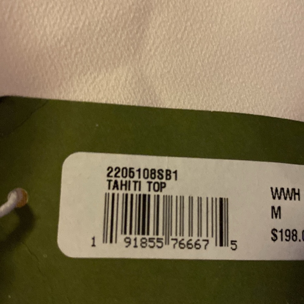 Trina Turk Tahiti Top white medium NWT - Picture 12 of 12